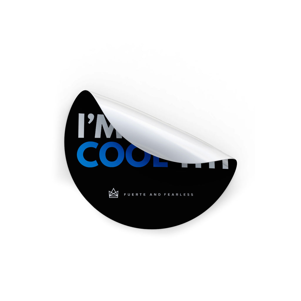 'I'm the Cool Titi' Circular Vinyl Sticker
